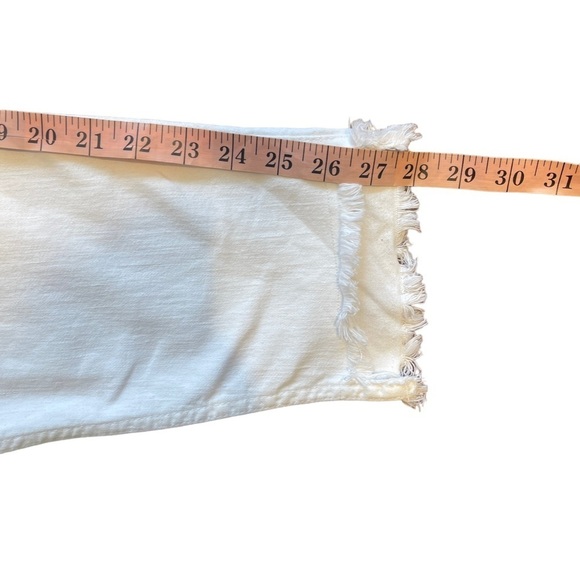 Madewell 10" High-Rise Skinny Jeans in Pure White: Step-Hem Edition Plus Size 37 - Picture 7 of 11